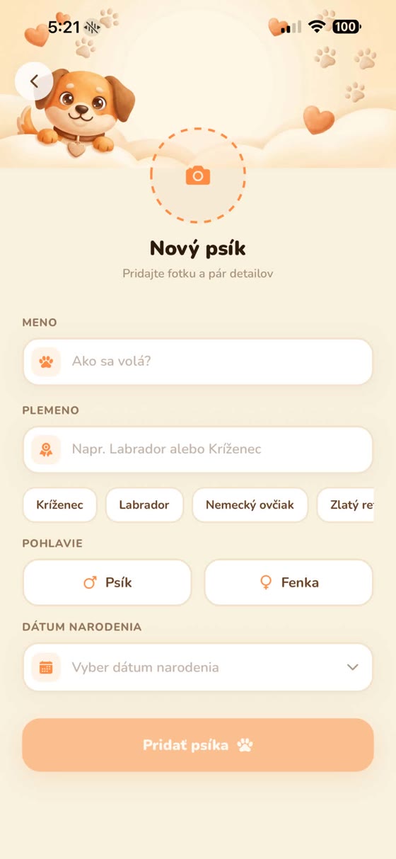Pridať psíka v PawTalk